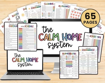 The Calm Home System 2026 Bundle, Ultimate Home Organization, Morning Routine, Behavior Support, Cleaning Chore Charts, Instant Download PDF