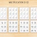 Multiplication Flashcards, Math Facts 0-12, Math Practice, Times Tables ...