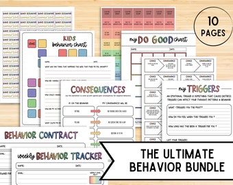 Behavior Consequence Chart Ultimate Bundle PDFs, Consequence For My Own Action, Consequence Autism, Contract, Education, Visual Consequences