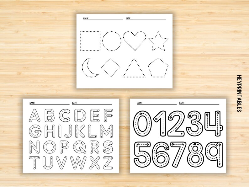 Tracing Practice, Pre-Writing Worksheets, Line Tracing, Toddler, Preschool, Handwriting Practice, Busy Book, Busy Binder, Homeschool, PDF