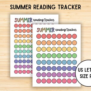 Summer Reading Tracker, Summer Book Tracker, Summer, Kids Reading Log, Reading Reward Chart, 100 Book Challenge, Reading, Instant Download