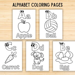 26 Printable Alphabet Coloring Pages Worksheets for Kids, Preschool ...