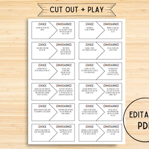 Editable Behavior Consequence Chart Activity, Consequence For My Own Action, Consequence Autism, Contract, Education, Visual Consequences