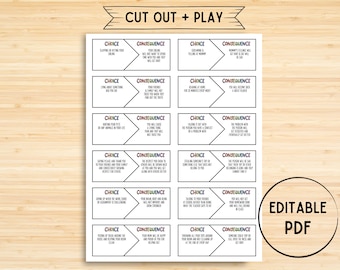 Editable Behavior Consequence Chart Activity, Consequence For My Own Action, Consequence Autism, Contract, Education, Visual Consequences