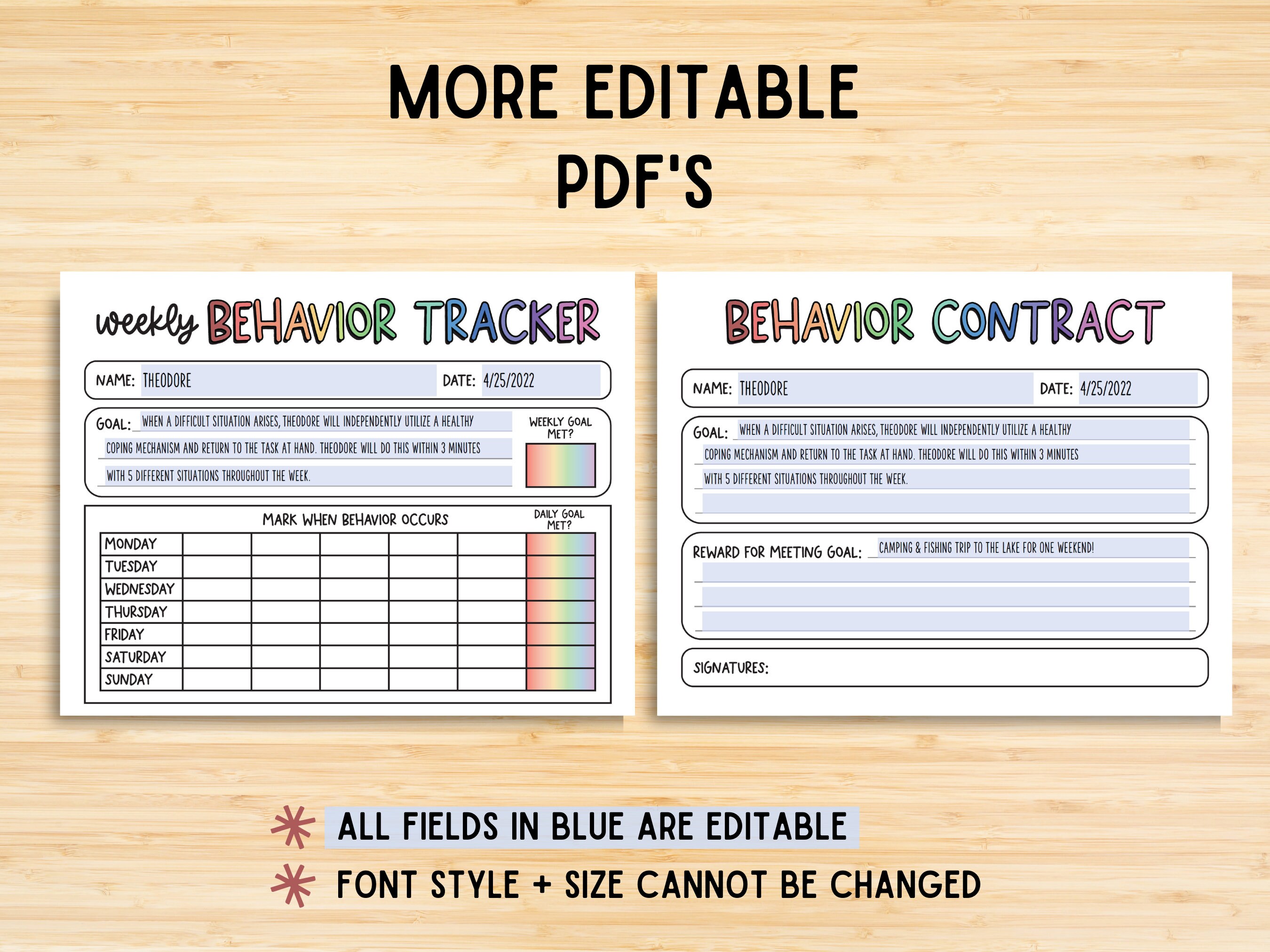 Behavior Consequence Chart Ultimate Bundle Pdfs, Consequence for My Own ...