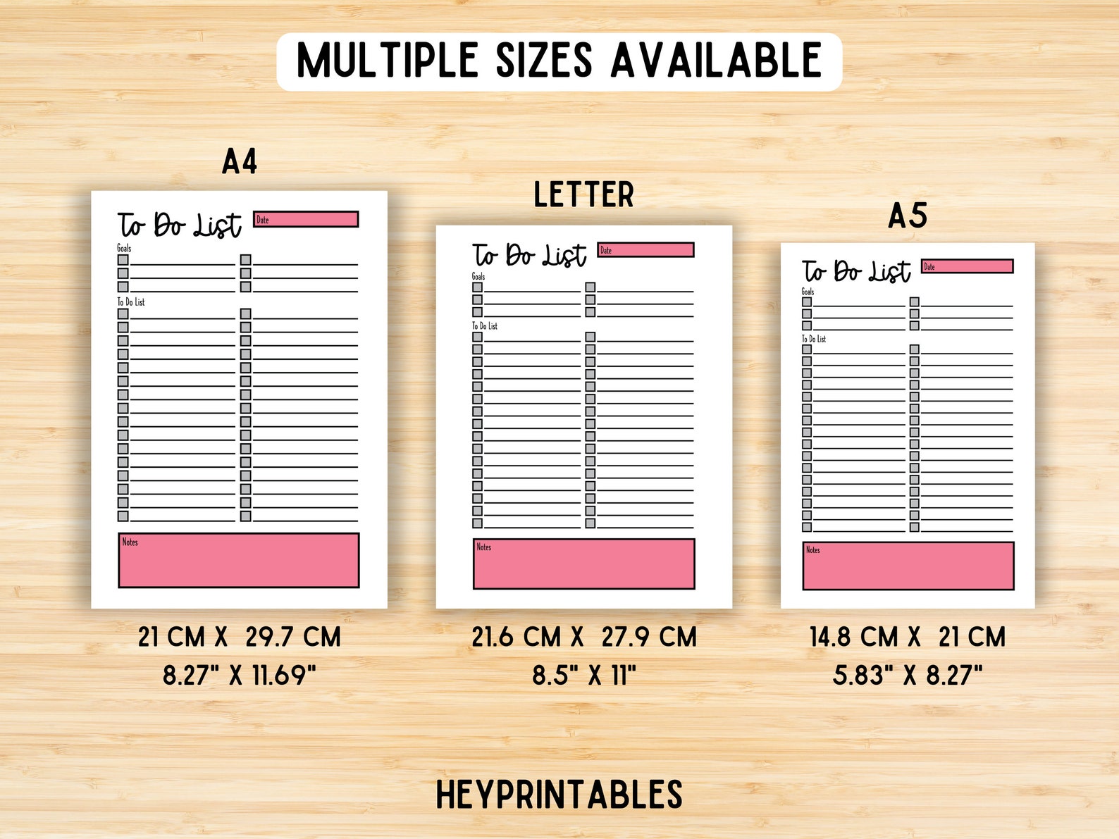To Do List Printable, Daily to Do List Planner Page, Productivity ...