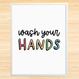 Wash Your Hands Print, Wash Your Hands Sign, Funny Bathroom Art, Wash Your Hands Printable, Bathroom Wall Decor, Bathroom Decor, Funny