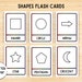 Minimalist Shapes Flashcards Printable, Modern Basic Shape Flash Cards ...
