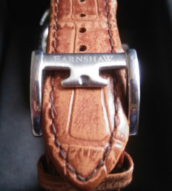 Earnshaw skeleton watch automatic, engraved tonne… - image 5