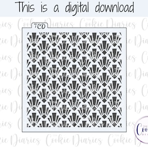 DIGITAL - Art Deco 2 Cookie Stencil File