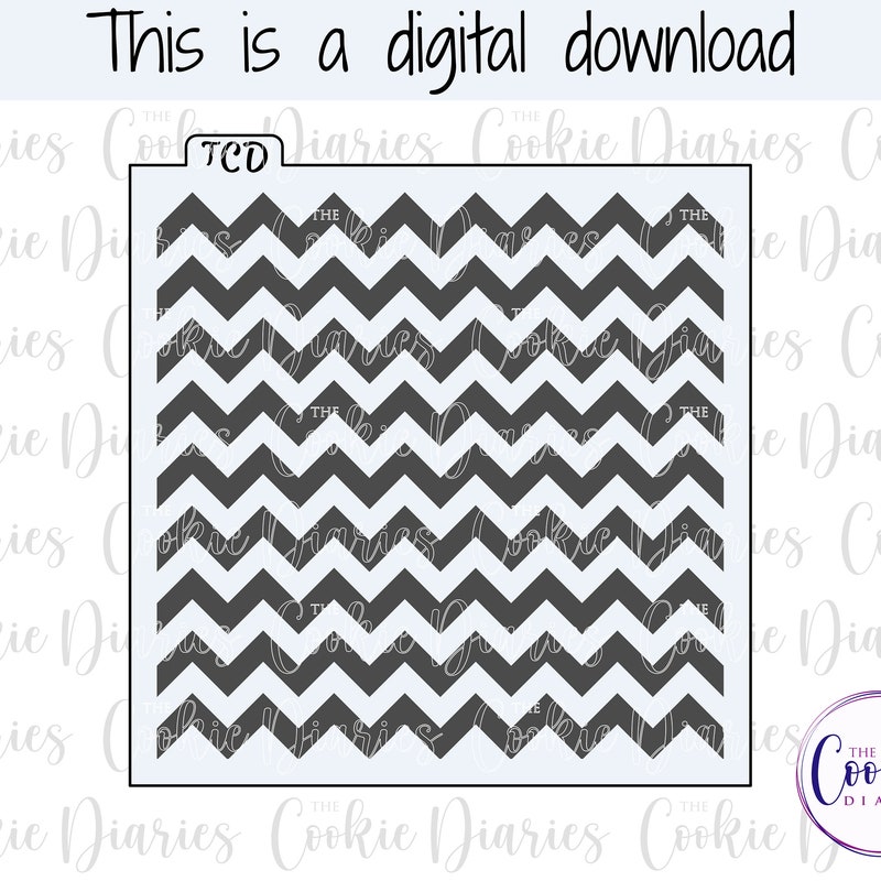 Chevron Stencil - Etsy
