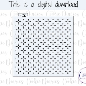 DIGITAL - Eyelet Pattern 1 Cookie Stencil File