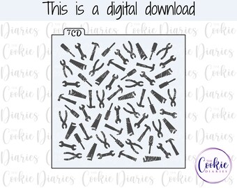 DIGITAL - Tools Cookie Stencil File