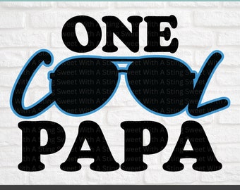 Un fresco papá svg / papá camisa svg archivo / papá svg / abuelo svg / abuelo regalo svg / abuelo svg / papá diseño