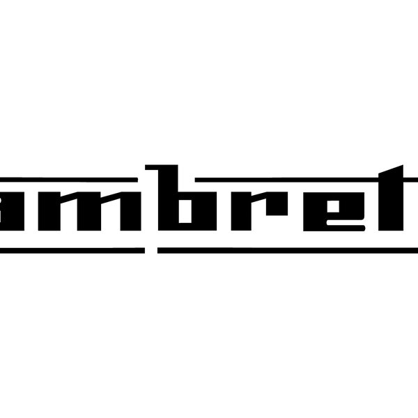 Lambretta Scooter Logo - Car Camper Van Window Trailer Bumper Sticker