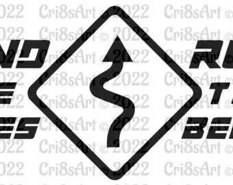 Bend The Rules - Rule The Bends - Car Camper Van Window Trailer Bumper Sticker