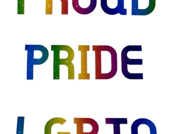 Proud LGBTQ Pride - Car Camper Van Window Trailer Bumper Sticker