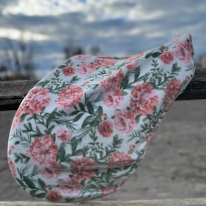 English Saddle Cover, Coral Floral, Saddle Cover, Stirrup Cover, Tack Room, Horse Gift, Equestrian Gift, Christmas Horse Gift for Equestrian