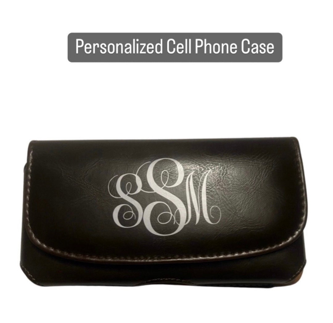 Equestrian Belt Bag, Personalized Leather Belt Phone Holder, Riding