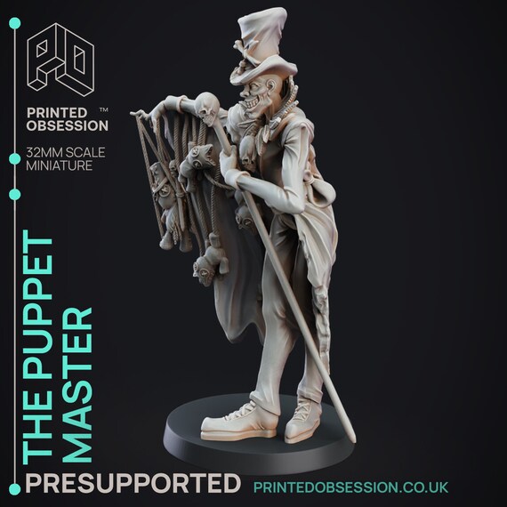 Voodoo Puppet Master Miniature – 32mm Tabletop RPG, D&D (digital
