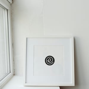extra gewone logosticker - zwart