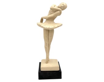 Graceful "On Point" Ballerina Sculpture by Klara Sever for Austin Productions  1980s Dancing Ballet Pointe Dancer Vintage Gifts