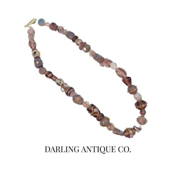 Vintage Murano Art Glass Necklace Venetian Art Gl… - image 1