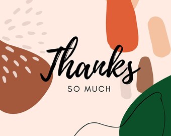 Tarjeta de agradecimiento imprimible, orientación vertical