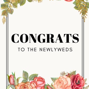 Wedding Congratulations Card Etsy