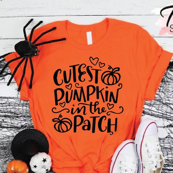 Cutest Pumpkin in the Patch Shirt, Thanksgiving Shirt, Pumpkin Shirt, Funny Halloween Shirt, Thanksgiving Kids Shirt, Pumpkin Spice Shirt