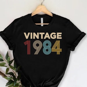 Vintage 1984 Shirt, 40th Birthday Gift for Men, Retro 40th Birthday Tee, 40th Birthday Party, 40 Year Old Shirt, 1984 Birthday Tee, Hello 40