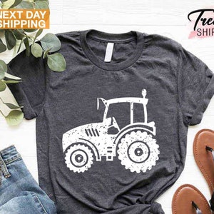 Tractor Shirt, Gift for Farmer, Farmer Shirt for Men, Mens Farming Shirt, Tractor Lover Gift, Tractor Gifts, Farming Shirts, Farm Family Tee image 1