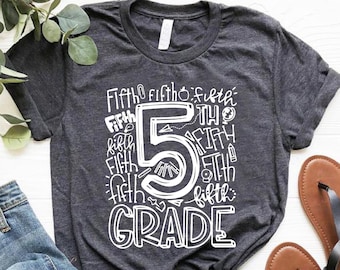 5th Grade Shirt, School Team Shirts, Fifth Grade Shirts, Grade Shirts, Teacher T Shirts, Fifth Grade Teacher Shirt, Fifth Grade Youth Shirt