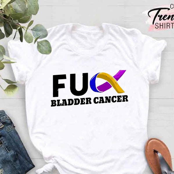 Bladder Cancer Shirt, Bladder Cancer Awareness,Bladder Cancer Ribbon,Bladder Cancer Warrior Gifts,Bladder Cancer Survivor Shirt,Cancer Gifts