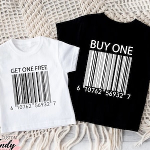 Funny Twin Shirt, Twin Baby Gift, Twin Matching Shirts, Twin Reveal Gifts, Twin Baby Shower Gift, Sibling Matching Shirts, Twin Boy and Girl