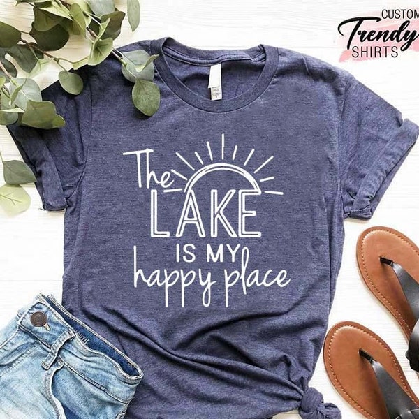 Boating T-Shirt, Mens Great Boating Gift, Lake Tee, Boating Life Tee, Happy Place Shirt, Lake Life, Girls Trip, Boat Trip, Family Trip Shirt