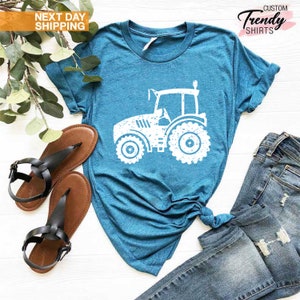 Tractor Shirt, Gift for Farmer, Farmer Shirt for Men, Mens Farming Shirt, Tractor Lover Gift, Tractor Gifts, Farming Shirts, Farm Family Tee image 4