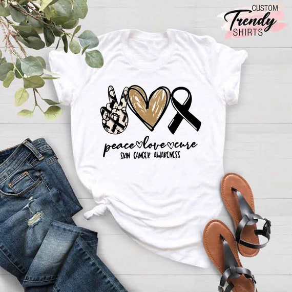 Melanoma Awareness T-Shirt Skin Cancer Survivor Warrior Gift Melanoma Awareness T-Shirt Skin Cancer Survivor Warrior Gift