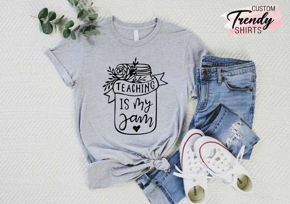 TEACHING IS MY JAM Shirt, I Love To Teach Teachers Gift TEACHING IS MY JAM Shirt, I Love To Teach Teachers Gift