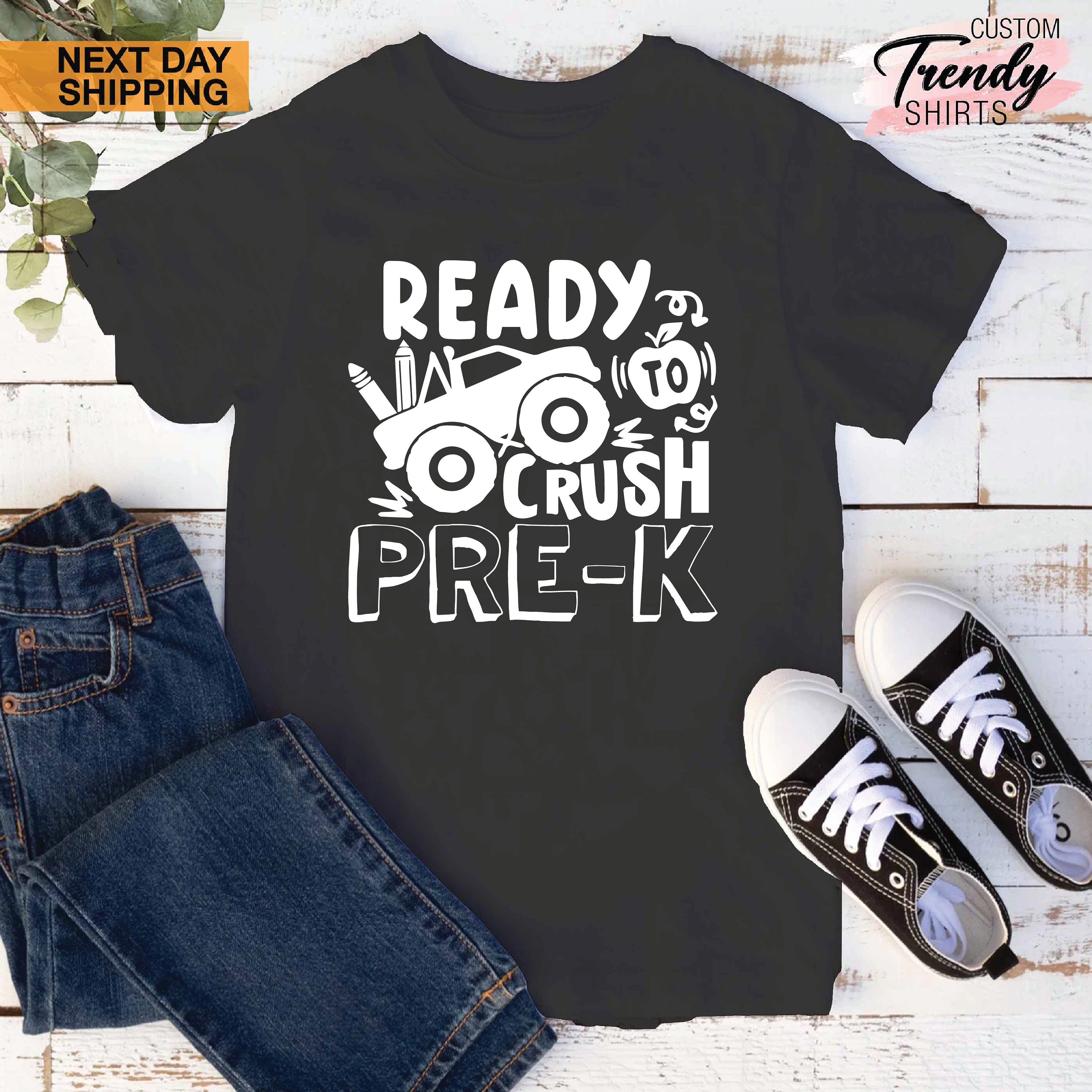 First day of pre k shirt pre k gift boys pre k shirt boys etsy