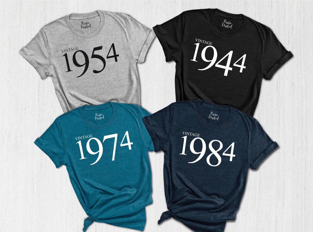 1984 Vintage Birthday T-Shirt - Personalized Birth Year Gift For Men's 40th, Customizable - View #8