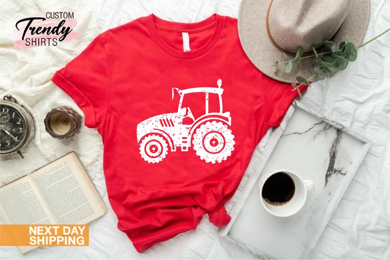 Tractor Shirt, Gift for Farmer, Farmer Shirt for Men, Mens Farming Shirt, Tractor Lover Gift, Tractor Gifts, Farming Shirts, Farm Family Tee image 10