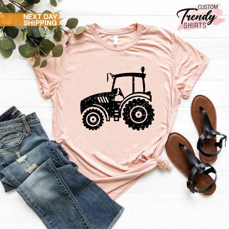 Tractor Shirt, Gift for Farmer, Farmer Shirt for Men, Mens Farming Shirt, Tractor Lover Gift, Tractor Gifts, Farming Shirts, Farm Family Tee image 6