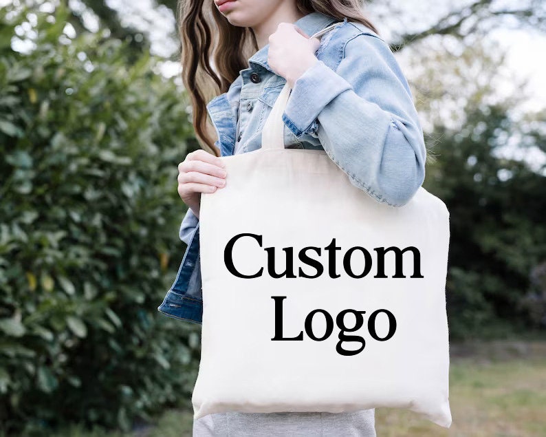 Custom Logo Tote Bagpersonalized Tote Bag Bulkshopping Bag 