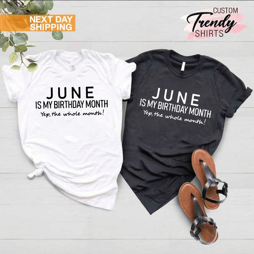 June Birthday Shirt June Girl Tshirts June Girl Shirt June Etsy