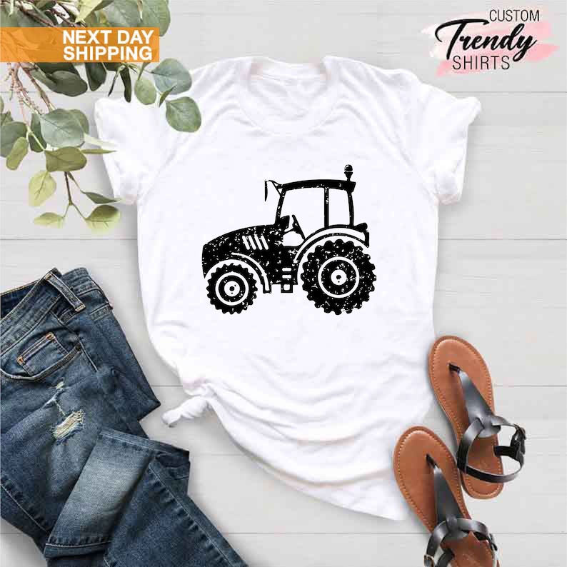 Tractor Shirt, Gift for Farmer, Farmer Shirt for Men, Mens Farming Shirt, Tractor Lover Gift, Tractor Gifts, Farming Shirts, Farm Family Tee image 5