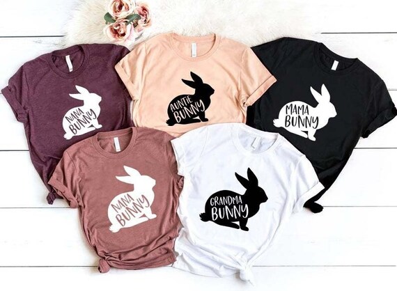 Grandma Easter Bunny Silhouette Matching Family T-Shirt Grandma Easter Bunny Silhouette Matching Family T-Shirt