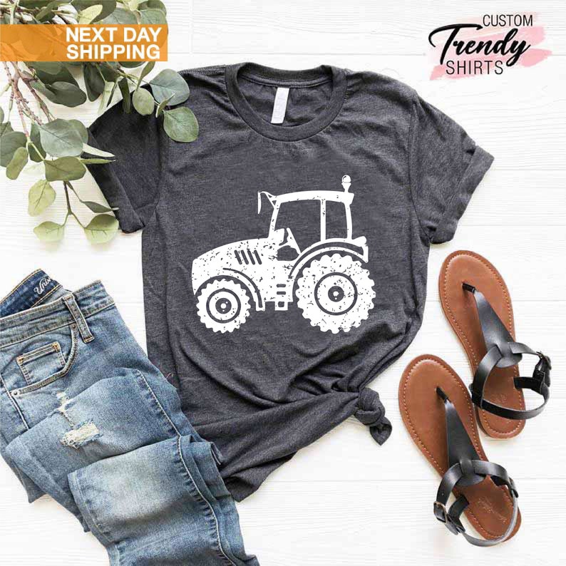 Tractor Shirt, Gift for Farmer, Farmer Shirt for Men, Mens Farming Shirt, Tractor Lover Gift, Tractor Gifts, Farming Shirts, Farm Family Tee image 1