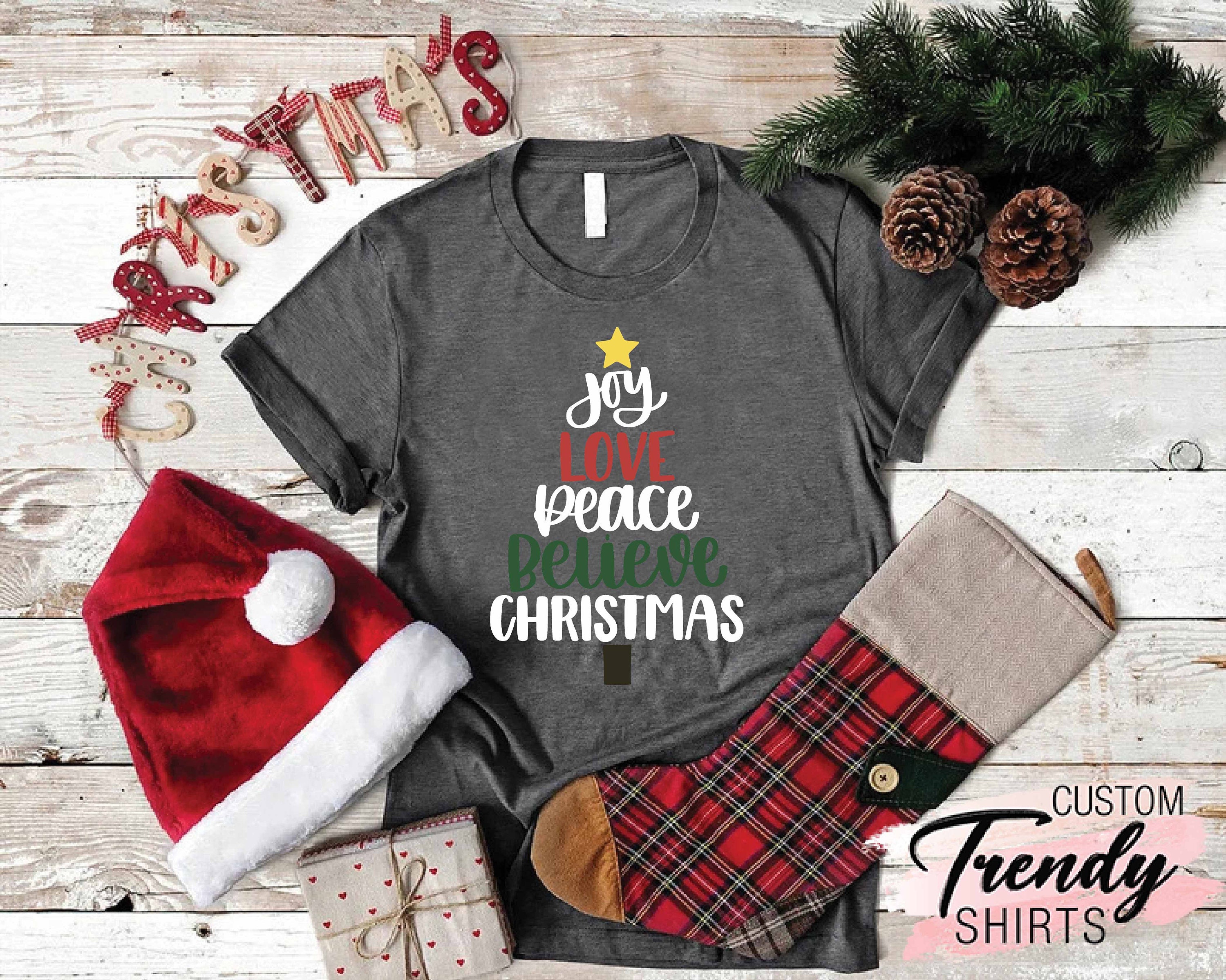 Discover Joy Shirt Ladies Christmas Shirt, Graphic Tee, Love Xmas T-shirt, Happy Holiday