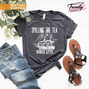 Spilling The Tea Since 1773 Shirt, History Teacher Gift, Funny History Teacher Shirt, Patriotic Teacher, History Lover Shirt, Historian Gift image 7